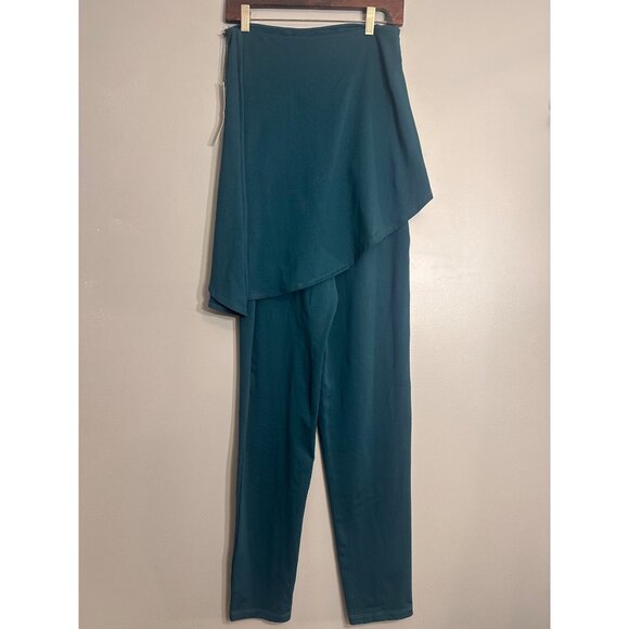 Susana Monaco NWT Pine drapey holiday jumpsuit S - Picture 3 of 7